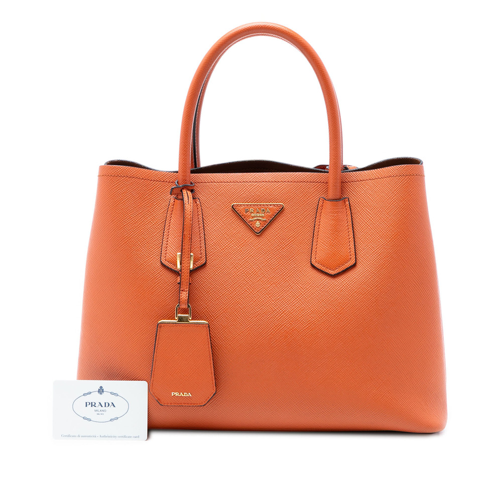 Pre-Loved Prada Medium Saffiano Cuir Double Handle Satchel - Picture 7 of 7